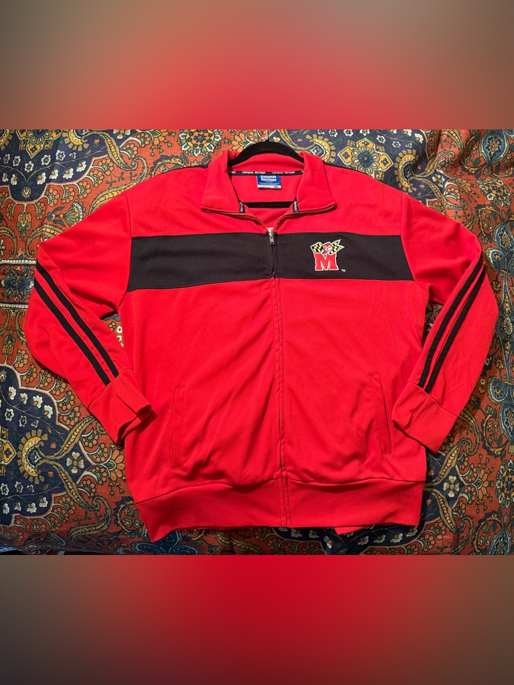 Campus Heritage Maryland Terrapins  Zip Up Sweater size XL